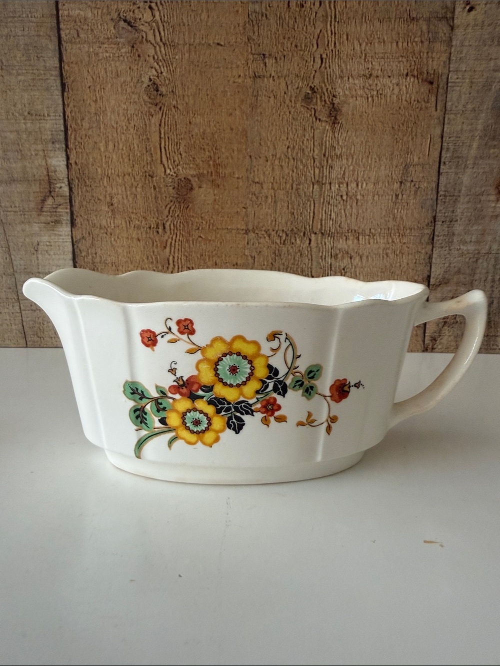 Vintage 1920’s KT&K “Ivory” Line Gravy Boat/Creamer